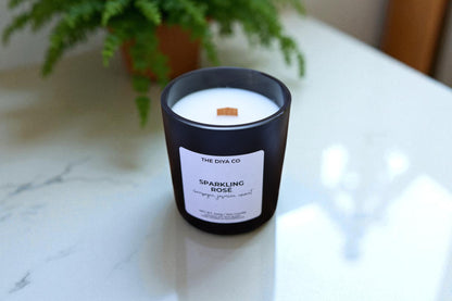 12 oz Sparkling Rosé | Coconut Soy Candle