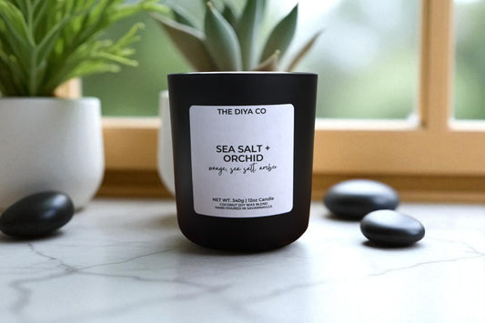 12 oz Sea Salt + Orchid | Coconut Soy Candle