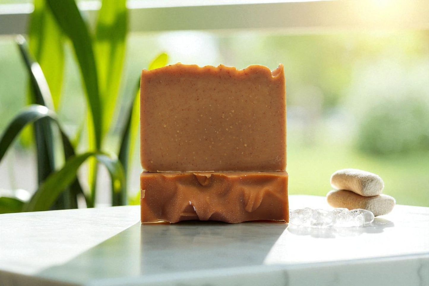 Carrot Juice and Turmeric Palm-Oil Free Soap Bar