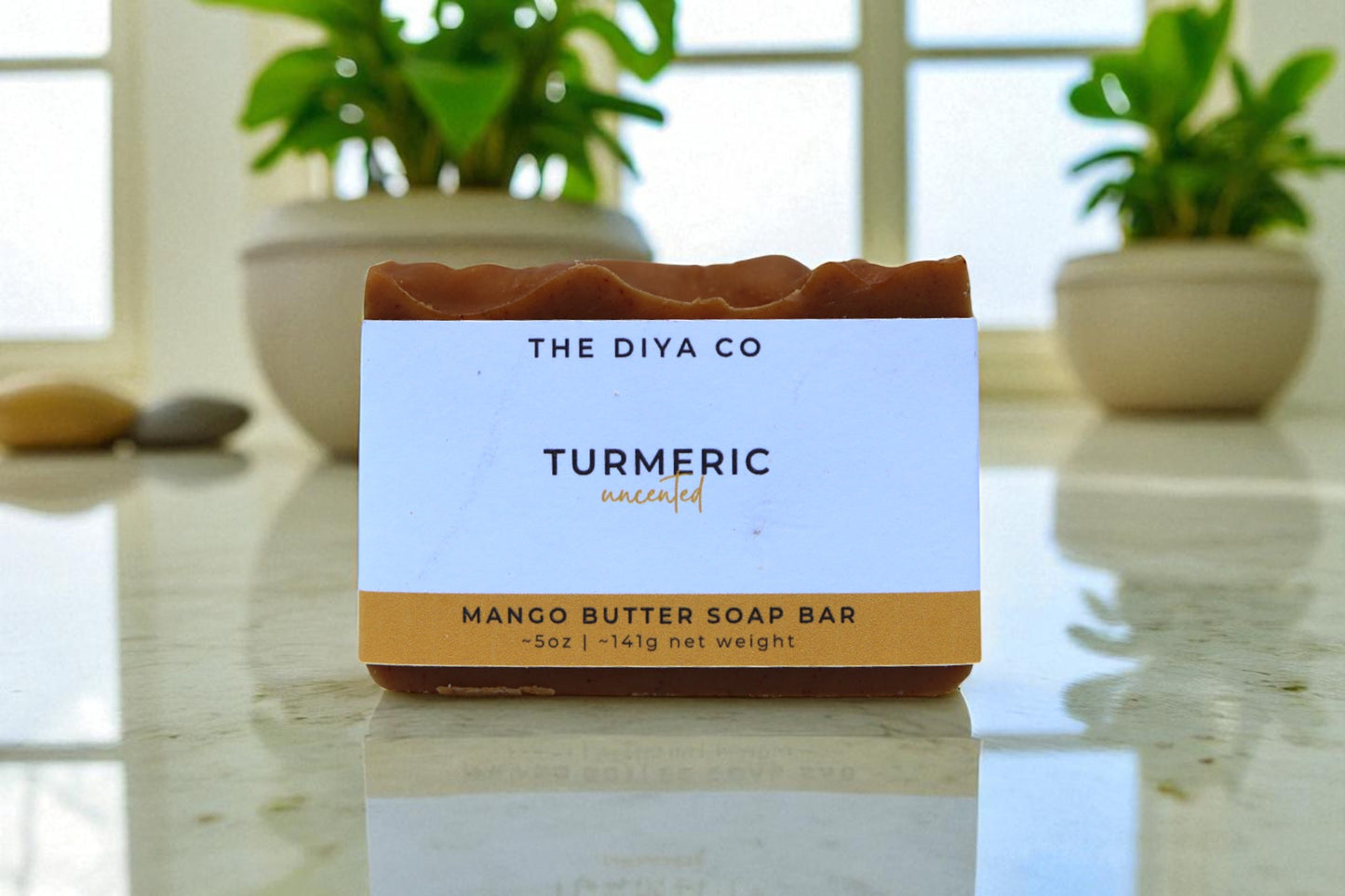 Carrot Juice and Turmeric Palm-Oil Free Soap Bar