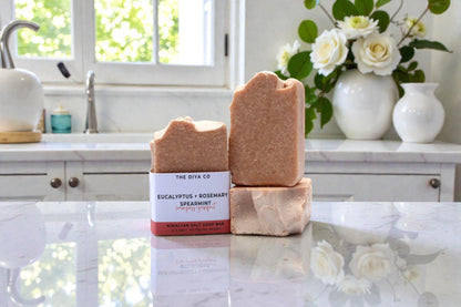 Eucalyptus, Rosemary, Spearmint, Lemongrass and Grapefruit Himalayan Salt Mini Soap Bar