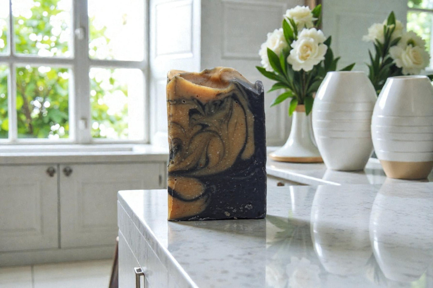 Lemon, Litsea Cubeba, Lavender( Turmeric & Activated Charcoal) Mini Soap Bar