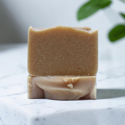 Lavender Patchouli Goat Milk Soap Bar | Oat + Honey, Palm-Oil Free, Handcrafted(5 oz)