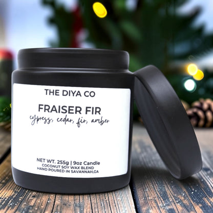 9 oz Fraiser Fir  Glam Tin  | Coconut Soy Candle