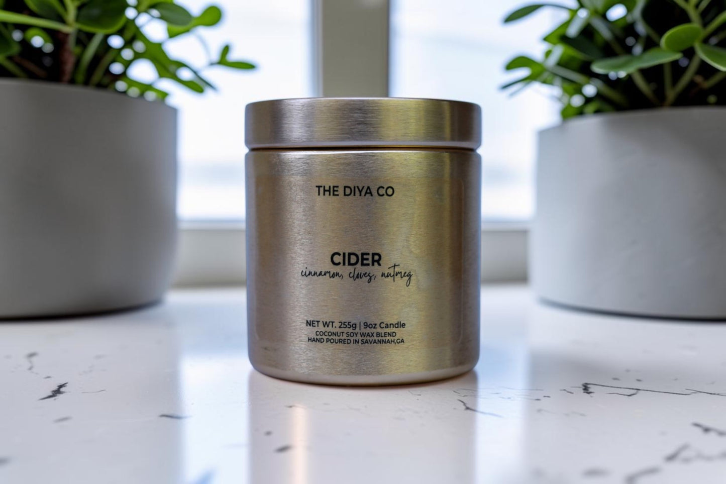 9 oz Cider Glam Tin | Coconut Soy Candle
