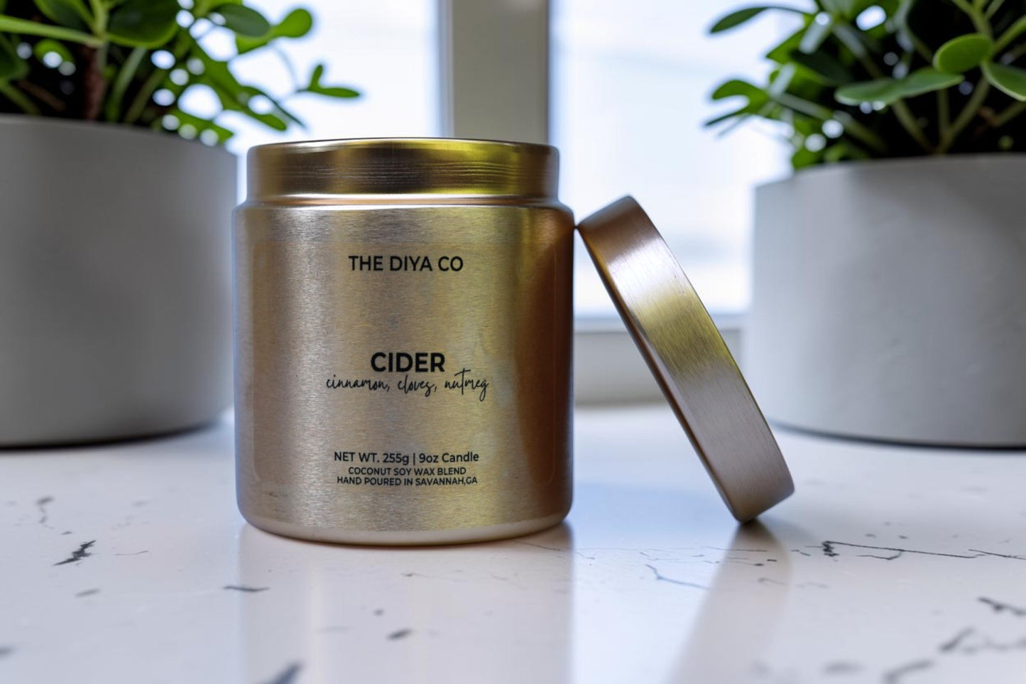 9 oz Cider Glam Tin | Coconut Soy Candle