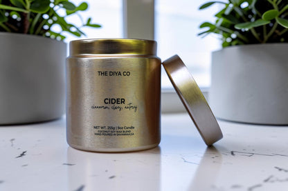 9 oz Cider Glam Tin | Coconut Soy Candle