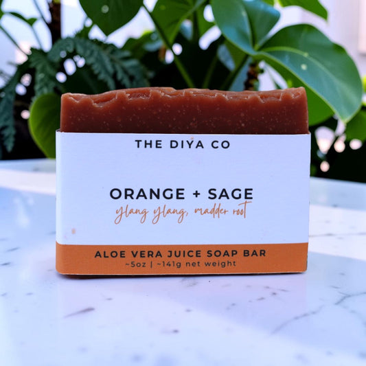 Orange, Sage, and Ylang Ylang Palm-Oil Free Soap Bar