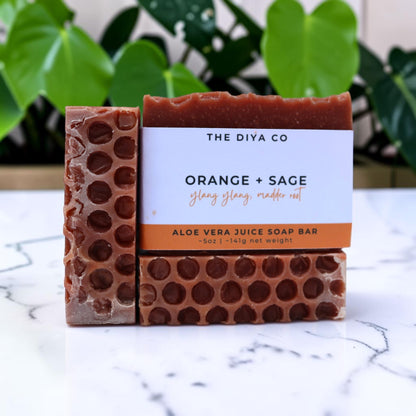 Orange, Sage, and Ylang Ylang Palm-Oil Free Soap Bar
