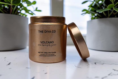 9 oz Volcano (Dupe) Glam Tin | Coconut Soy Candle