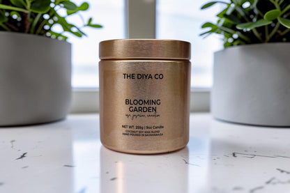 9  oz Blooming Garden Glam Tin| Coconut Soy Candle