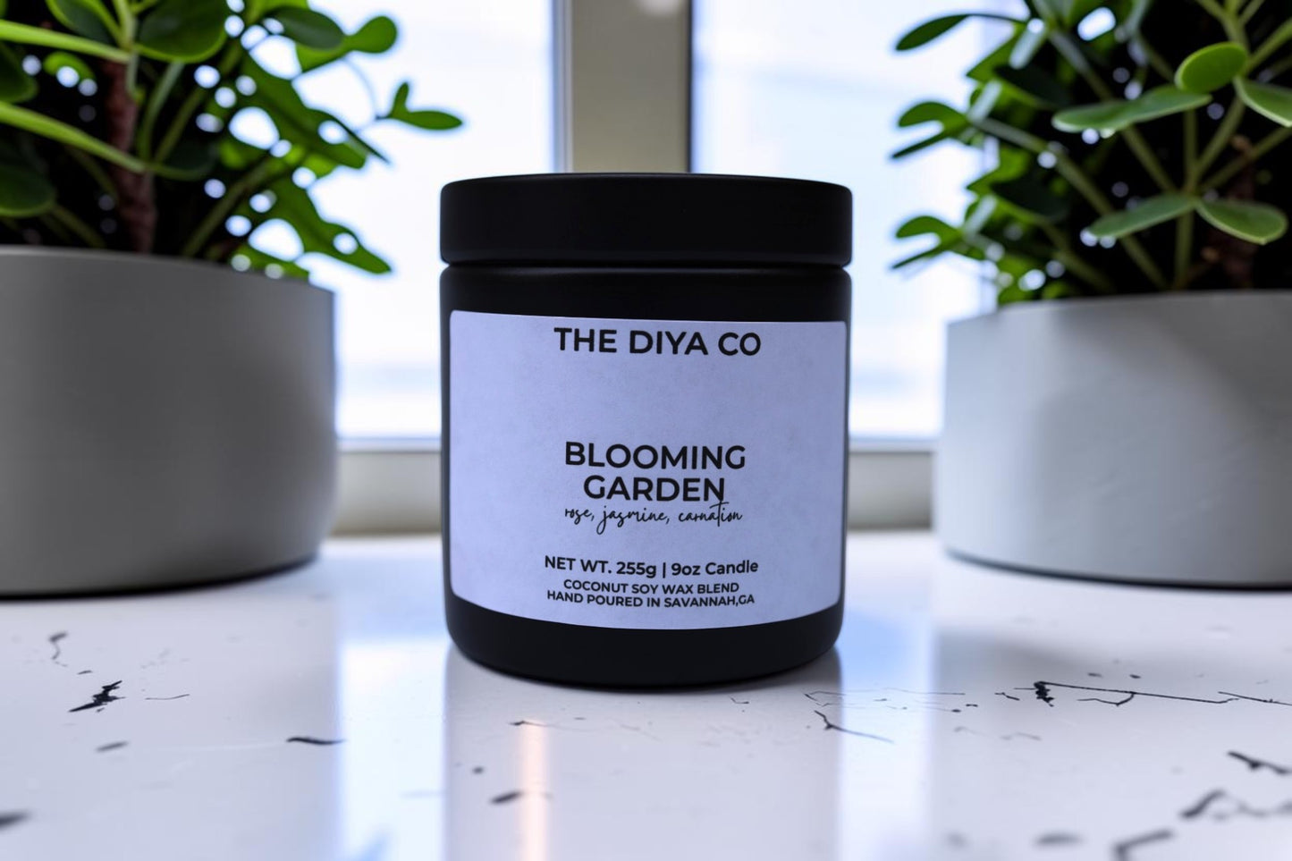 9  oz Blooming Garden Glam Tin| Coconut Soy Candle
