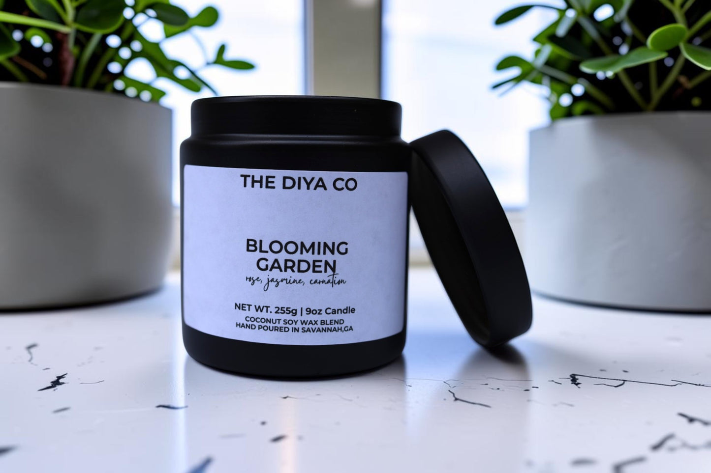 9  oz Blooming Garden Glam Tin| Coconut Soy Candle