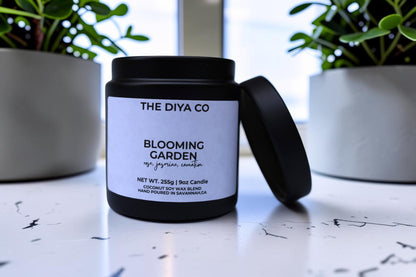 9  oz Blooming Garden Glam Tin| Coconut Soy Candle