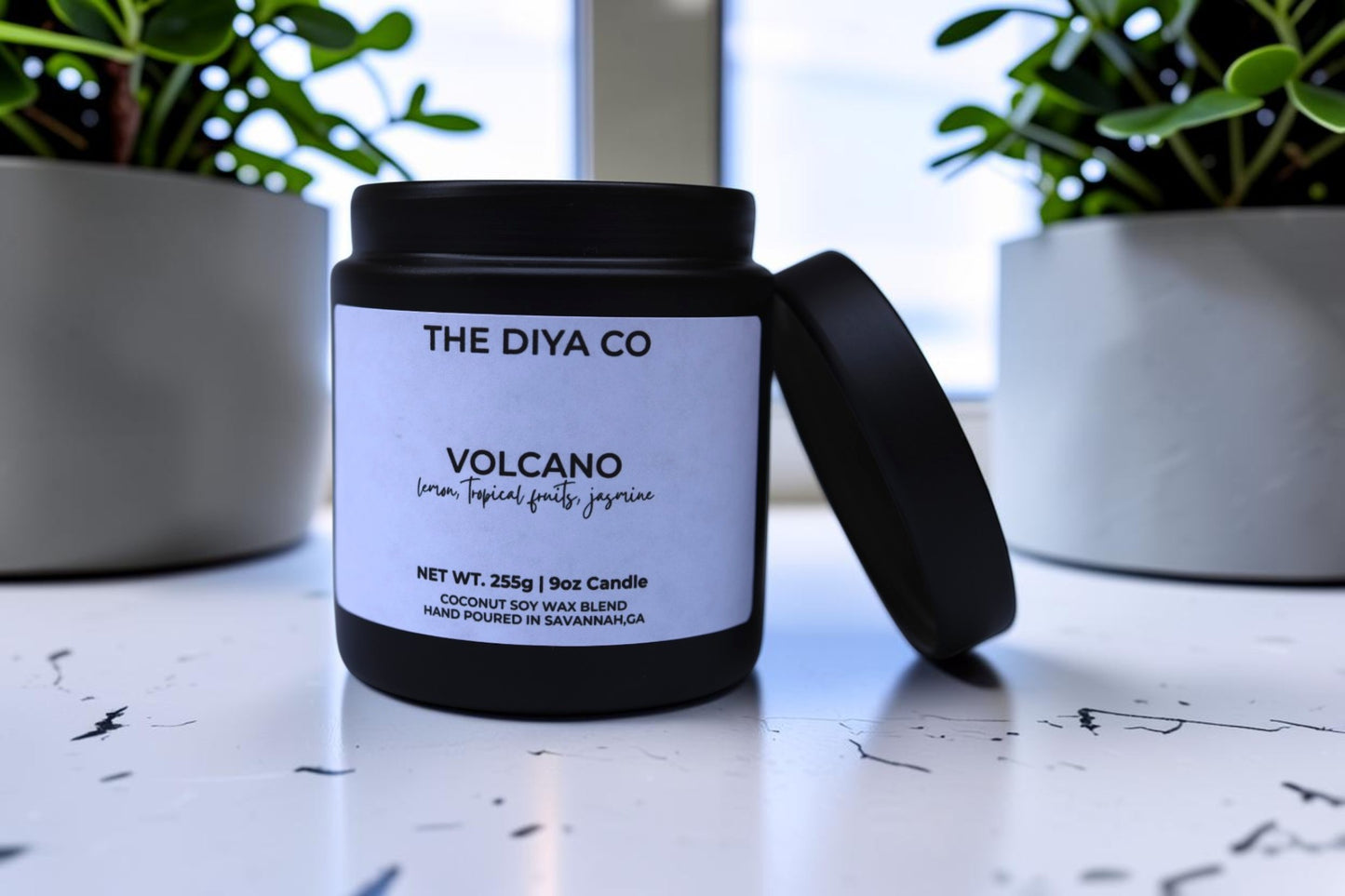 9 oz Volcano (Dupe) Glam Tin | Coconut Soy Candle