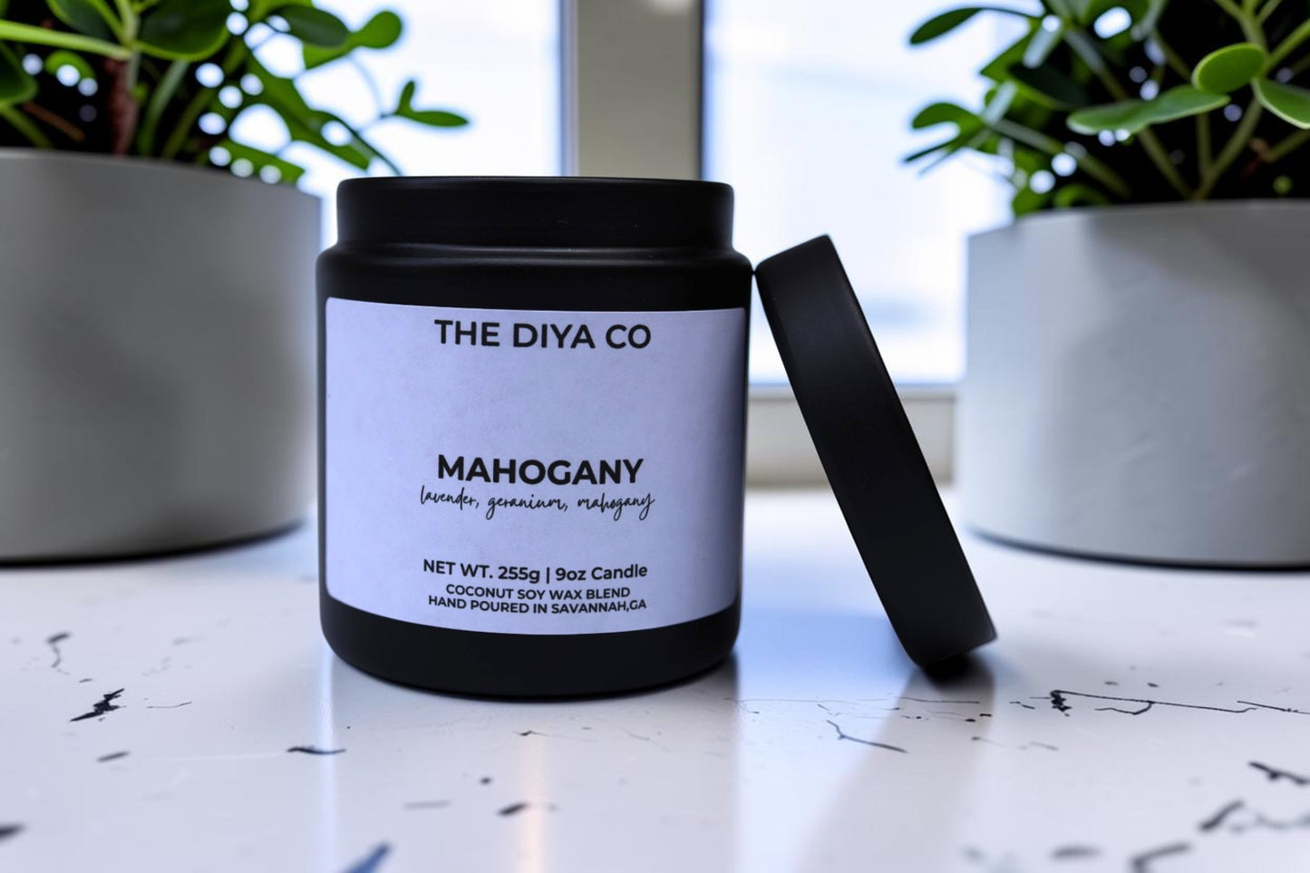 9 oz Mahogany Glam Tin | Coconut Soy Candle