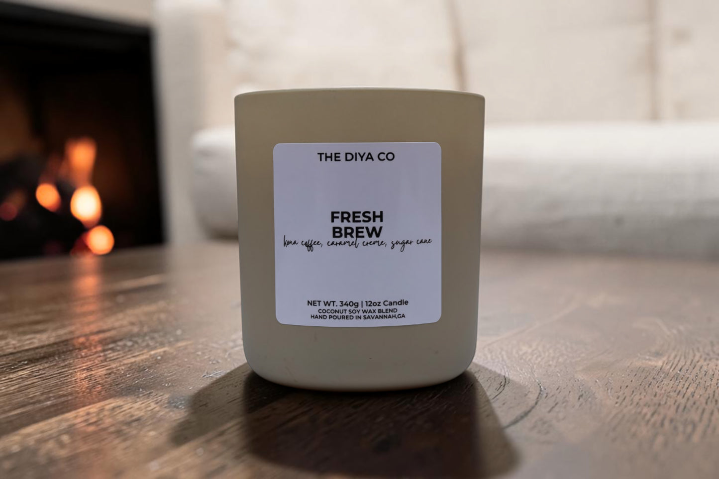 12 oz Fresh Brew | Coconut Soy Candle