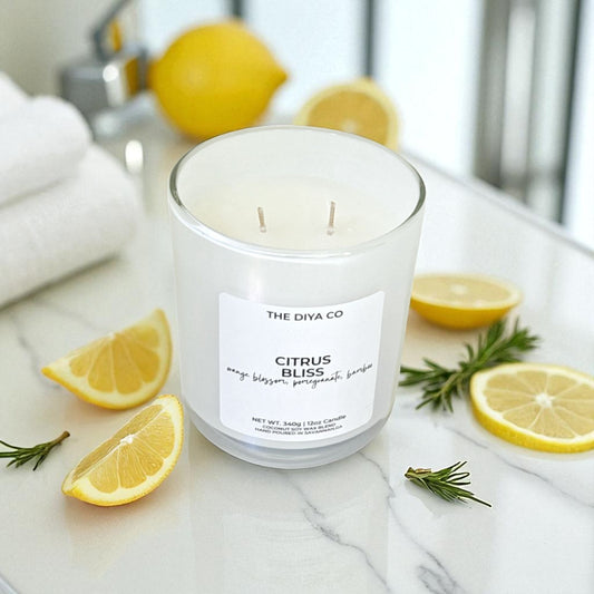 12 oz Citrus Bliss |  Iridescent Jar Coconut Soy Candle