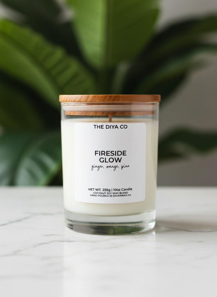 10 oz Fireside Glow | Coconut Soy Candle