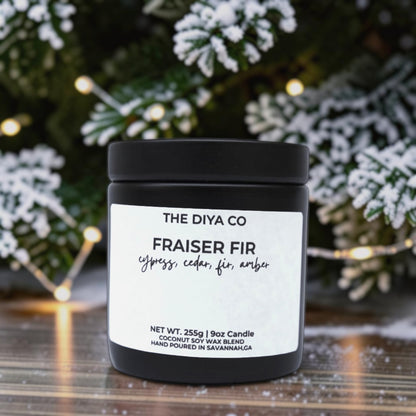 9 oz Glam Tin Fraiser Fir | Coconut Soy Candle