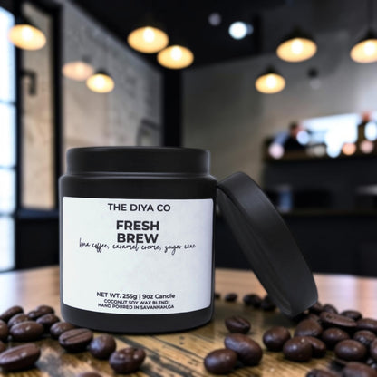 9 oz Fresh Brew Glam Tin | Coconut Soy Candle