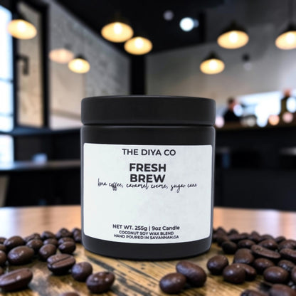 9 oz Fresh Brew Glam Tin | Coconut Soy Candle