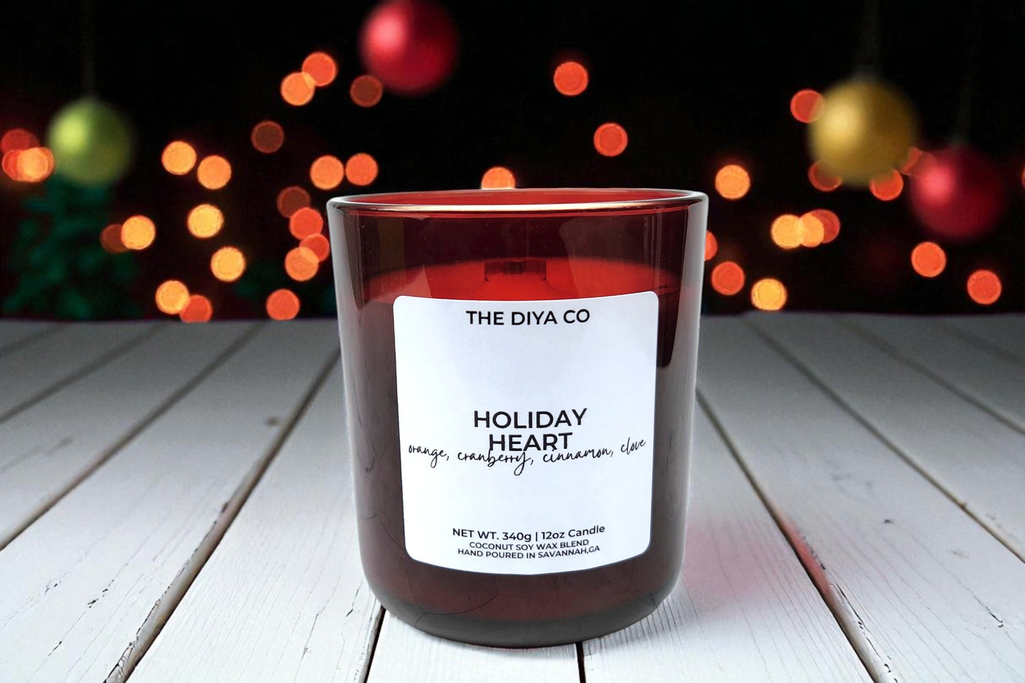 12 oz Holiday Heart | Coconut Soy Candle