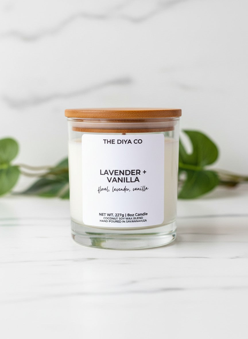 8 oz Lavender and Vanilla | Coconut Soy Candle