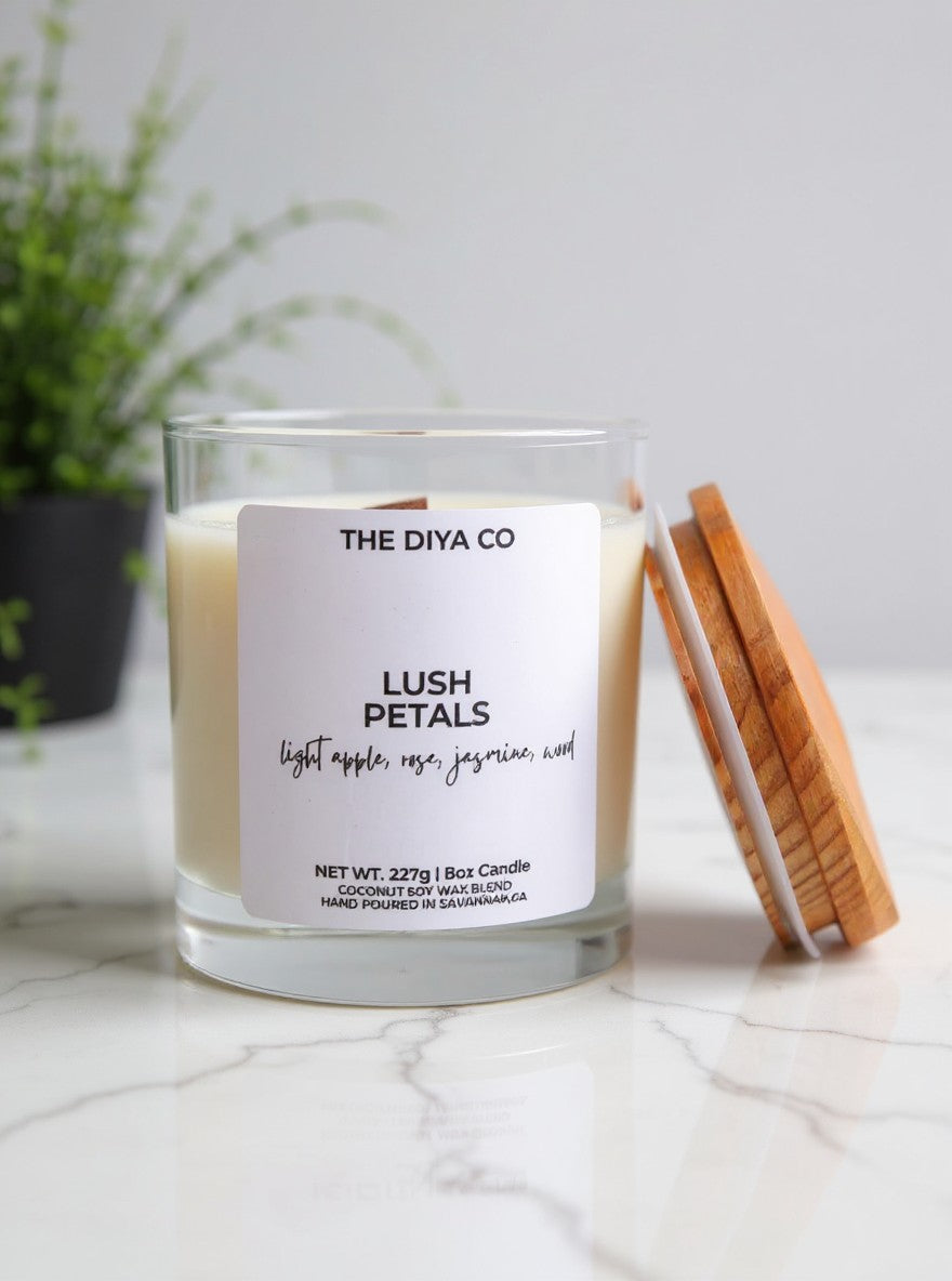 8 oz Lush Petals | Coconut Soy Candle
