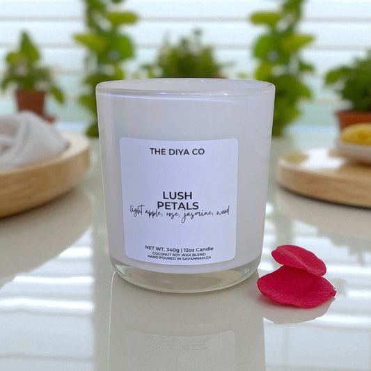 12 oz Lush Petals |   Iridescent Jar Coconut Soy Candle
