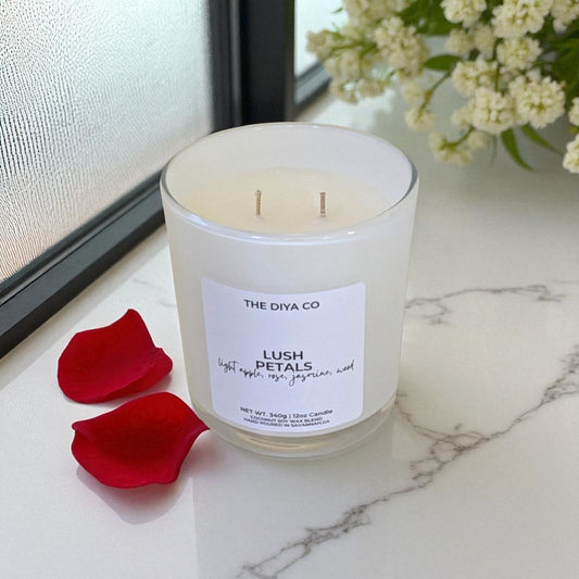 12 oz Lush Petals |   Iridescent Jar Coconut Soy Candle