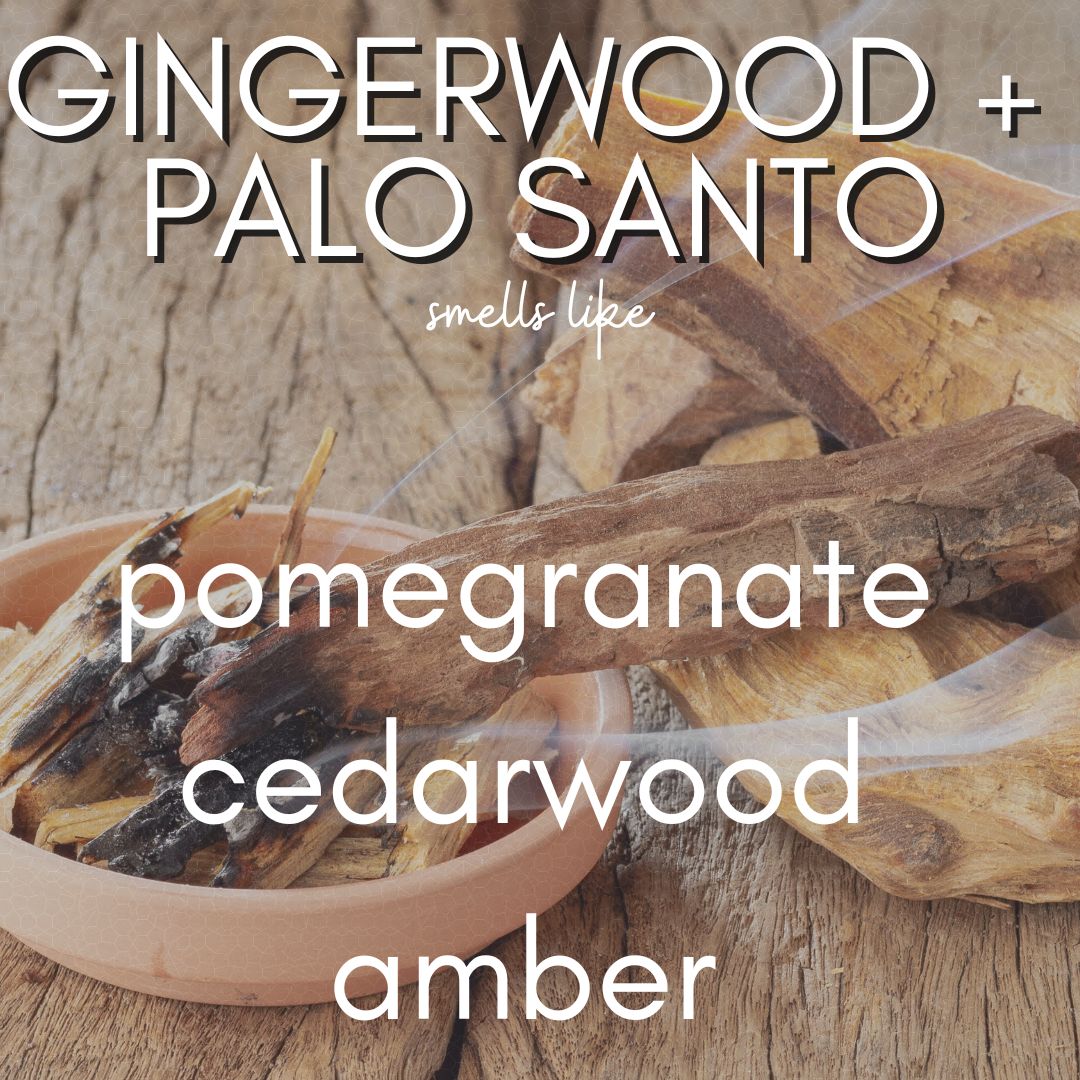 12 oz Gingerwood Palo Santo | Coconut Soy Candle