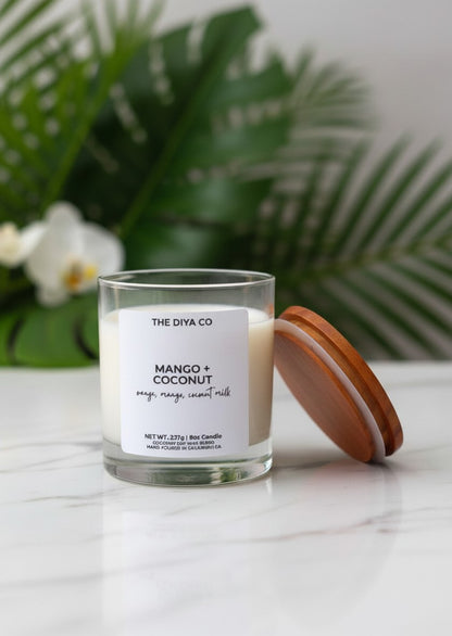 8 oz Mango and Coconut | Coconut Soy Candle