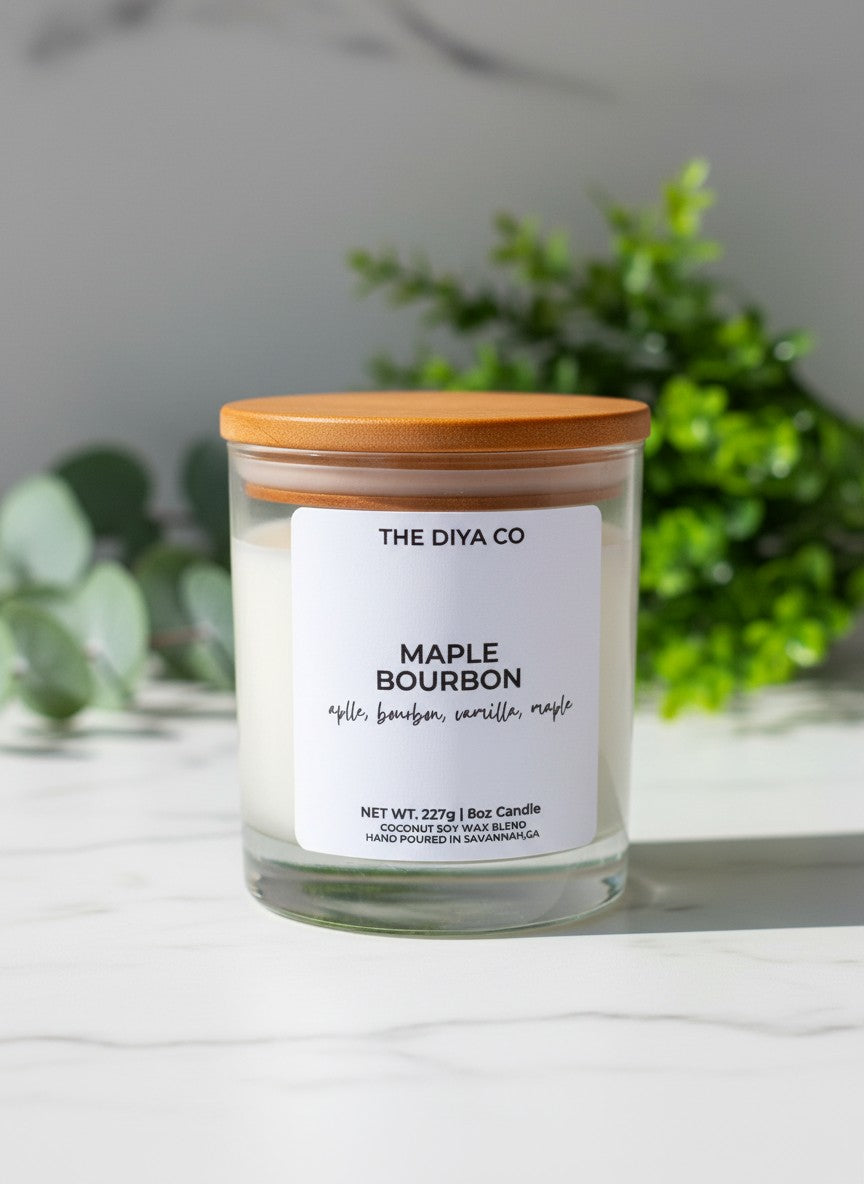 8 oz Maple Bourbon | Coconut Soy Candle