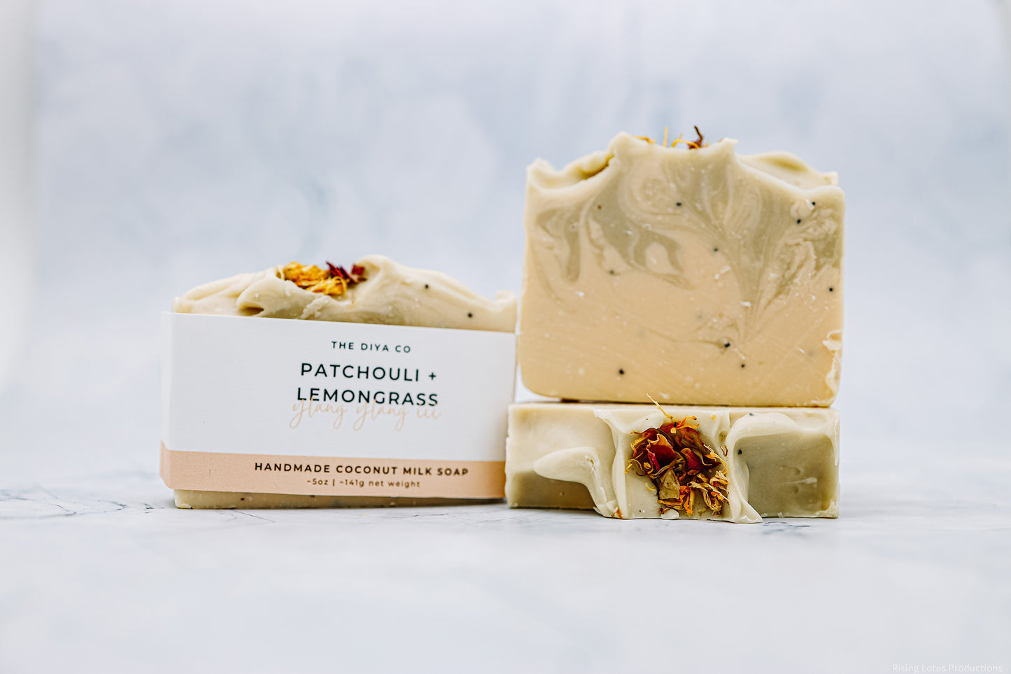 Patchouli Lemongrass and Ylang Ylang all Natural Handcrafted Soap-Palm-Oil Free