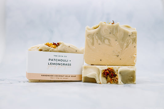 Patchouli Lemongrass and Ylang Ylang Soap, Natural, Palm-Oil Free