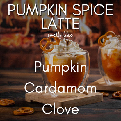 10oz Pumpkin Spice Latte Candle | Coconut Soy | Rock Glass