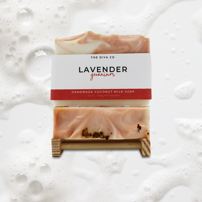 Lavender and Geranium Handcrafted Soap made with Natural Ingredients- Palm-Oil Free