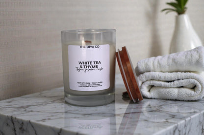 10 oz White Tea + Thyme | Coconut Soy Candle